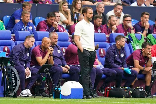 EURO 2024, England - Slowakei GER: England v Slovakia. UEFA EURO, EM, Europameisterschaft,Fussball 2024 England head coach Gareth Southgate during the UEFA Euro 2024 match between England and Slovakia, Round of 16, played at Veltins-Arena stadium on June 30, 2024 in Gelsenkirchen, Germany. kpng Copyright: xSergioxRuizx xPRESSINPHOTOx PS_240630_ENG-SLOVAKIA_540