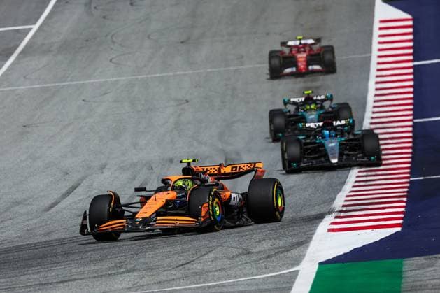 04 NORRIS Lando (gbr), McLaren F1 Team MCL38, action during the Formula 1 Qatar Airways Austrian Grand Prix 2024, 11th round of the 2024 Formula One World Championship, WM, Weltmeisterschaft from June 28 to 30, 2024 on the Red Bull Ring, in Spielberg, Austria - F1 - AUSTRIAN GRAND PRIX 2024 DPPI Panoramic  240630_R11_AUSTRIA_DP_FG001816