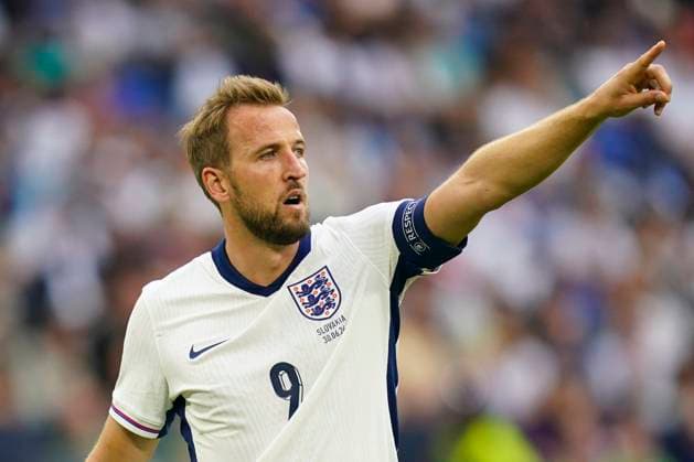 EURO 2024, England - Slowakei GER: England v Slovakia. UEFA EURO, EM, Europameisterschaft,Fussball 2024 Harry Kane of England during the UEFA Euro 2024 match between England and Slovakia, Round of 16, played at Veltins-Arena stadium on June 30, 2024 in Gelsenkirchen, Germany. Contributor Copyright: xPressinphotox PS_240630_ENG-SLOVAKIA_575