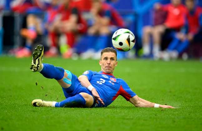 Peter PEKARIK SVK AKtion, Round of 16, Match M40, England ENG Slovakia SVK , on 30 06 2024 in Gelsenkirchen Germany European Football Championship 2024 from 14 06 14 07 2024 in Germany Â