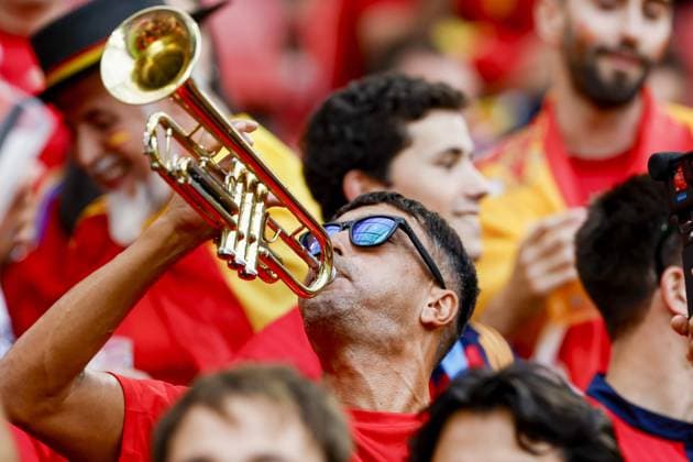 COLOGNE, RheinEnergie Stadium, 30-06-2024, European Football Championship Euro2024, round of 16 match no. 39 between Spain and Georgia. Fans of Spain Spain - Georgia (Euro2024)  x25643823x Copyright: