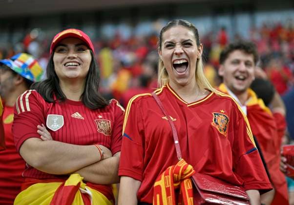 30 06 2024, Football UEFA EURO 2024, Round of 16, Spain Georgia, at Cologne Stadium, The Spaniards celebrate