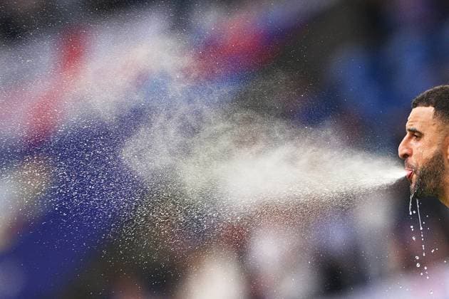 Germany Soccer Euro 2024 England - Slovakia 8720190 30.06.2024 England s Kyle Walker reacts during the UEFA EURO, EM, Europameisterschaft,Fussball 2024 Round of 16 soccer match between England and Slovakia at the Veltins-Arena in Gelsenkirchen, Germany. Alexey Filippov Sputnik Gelsenkirchen Germany  Copyright: xAlexeyxFilippovx