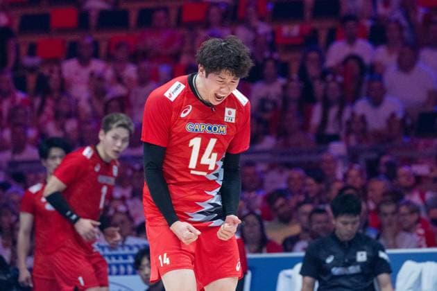 Volleyball, Nations League, Finale, Japan - Frankreich Japan - France 30.06.2024 Lodz, Poland, men s Volleyball Nations League, final round finals , game ( match ) Japan - France ; image shows: Yuki Ishikawa photo Katarzyna Plewczynska Fotostyk Copyright: xFotostykxPhotoxAgencyx 20240630FCTKP1131