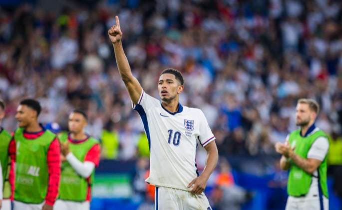 Gelsenkirchen, Germany 30th Jun 2024 Final jubilation Jude Bellingham ENG England Slovakia England Slovakia 06 2024