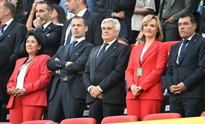 EURO 2024, Spain - Georgia, celebrities in the stands