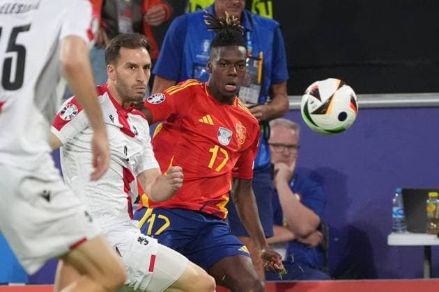 Nico Williams Spain Spain, 17 flanks Cologne 30 06 2024 Spain vs Georgia, EURO2024 M37, Round of 16, EM Arena Cologne