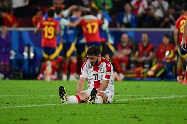Goal celebration for 1 1 by Rodri 16 Spain , Spain vs Georgia, Football, UEFA Euro 2024, Round of 16, 30 06 2024 Cologne North Rhine-Westphalia Germany Copyright: xkolbert-press MarcxNiemeyerx