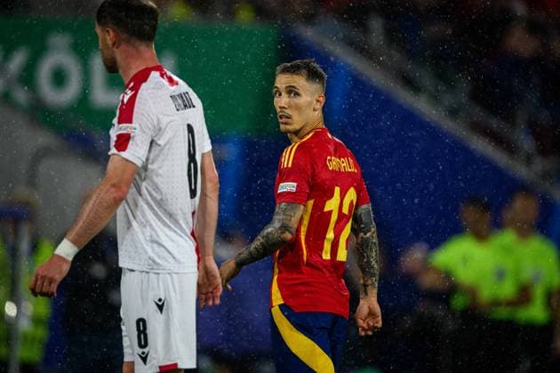 COLOGNE, GERMANY - 30 JUNE, 2024: Ãlex Grimaldo, The football match of EURO 2024 Spain vs Georgia at Rhein Energie Stadion  Copyright: xVITALIIxKLIUIEVx