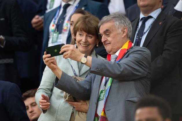 Henriette REKER, Lord Mayor of the City of Cologne, and Herbert REUL, CDU, Minister of the Interior, Minister of the Interior of North Rhine-Westphalia, round of 16 Spain ESP Georgia GEO 4 1 Stadion Koeln, Cologne Stadium, 30 06 2024 Football UEFA EURO 2024 GERMANY from 14 06 2024 14 07 2024 Â