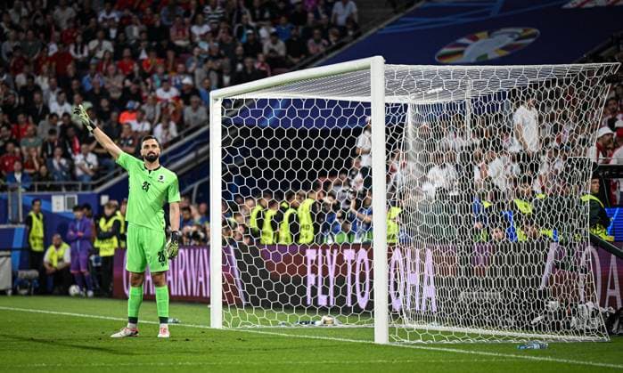 Football Euro 2024 Round of 16 30 06 2024 Spain Georgia Goalkeeper Giorgi Mamardashvili Georgia