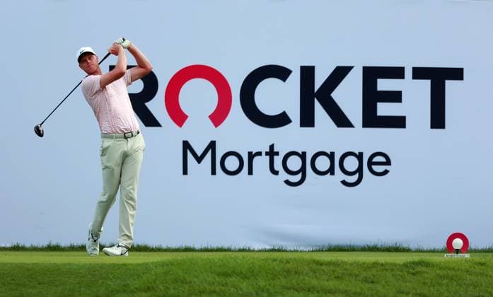 Rocket Mortgage Classic Cameron Davis of Australia hits from the 18th tee, during the final round of the Rocket Mortgage Classic at Detroit Golf Club on Sunday, June 30, 2024 in Detroit, Michigan. Detroit Michigan United States  Copyright: xAmyxLemusx originalFilename:lemus-rocketmo240630_npZaj.jpg