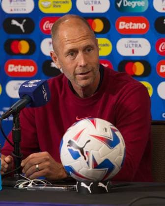 June 30, 2024, Kansas City, Missouri, USA: Team USA head coach GREGG BERHALTER gives a press conference, PK, Pressekonferenz at Arrowhead Stadium in Kansas City, Missouri on June 30, 2024. Kansas City USA - ZUMAh139 20240630_zap_h139_009 Copyright: xSerenaxS.Y.xHsux