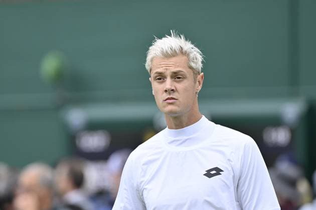 Tennis : Wimbledon 2024 - England - Maxime Janvier - France Tennis : Wimbledon 2024 - England - 01 07 2024 ChrysleneCaillaud Panoramic 
