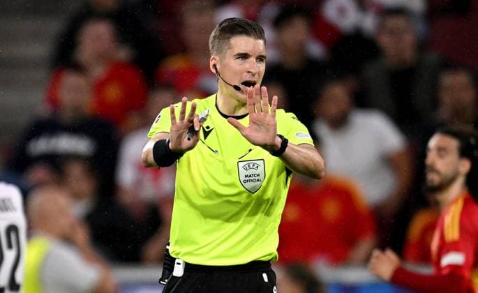 Football Euro 2024 Round of 16 30 06 2024 Spain Georgia Referee Francois Letexier FRA, France