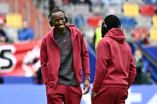 240701 EURO2024 FRANCE VS BELGIUM Dodi Lukebakio (14) of Belgium pictured before a soccer game between the national teams of France, called les Bleus and Belgium, called the Red Devils in a round of 16 knock out game of the UEFA EURO, EM, Europameisterschaft,Fussball 2024 tournament , on Monday 1 July 2024 in Dusseldorf , Germany . photo isosport Maarten Straetemans Dusseldorf GERMANY  Copyright: xx 471330