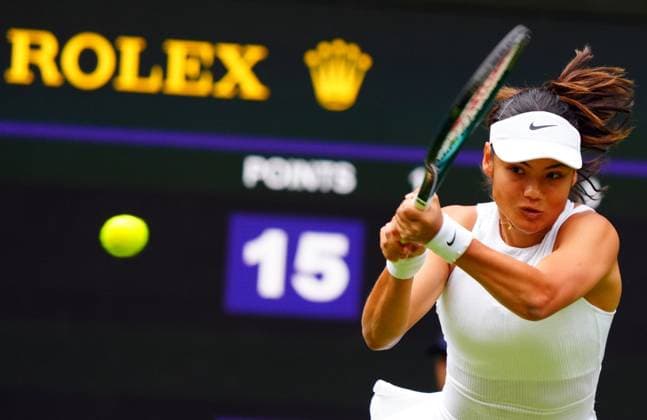 Emma Raducanu during her first round match Wimbledon Tennis Championships, Day 1, The All England Lawn Tennis and Croquet Club, London, UK - 01 Jul 2024  Copyright: xJavierxGarcia Shutterstockx 14565033ft
