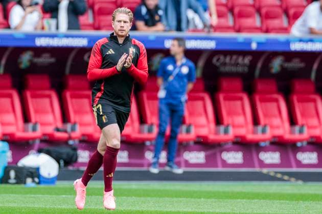 UEFA EURO 2024 France Belgium 01 07 2024 Kevin De Bruyne Belgium, 7 UEFA EURO 2024 Round of 16 France Belgium Düsseldorf Arena, Düsseldorf on 01 07 2024 Copyright: xBEAUTIFULxSPORTS Meuselx