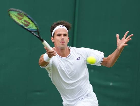 Lawn Tennis - 2024 Wimbledon Championship - Daniel Altmaier (GER) v Arthur Fery (GBR) - All England Lawn Tennis & Croquet Club - Monday 1st July 2024 Daniel Altmaier (GER) 