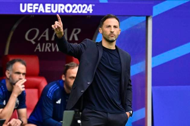 France v Belgium Round of 16 - UEFA EURO, EM, Europameisterschaft,Fussball 2024 DUSSELDORF, GERMANY - JULY 01 : Tedesco Domenico head coach of Belgium during the UEFA EURO 2024 European Football Championship tournament round of 16 match between France and Belgium at Dusseldorf Arena on July 1, 2024 in Dusseldorf, Germany, 01 07 2024 Dusseldorf Germany  Copyright: xPeterxDexVoechtx
