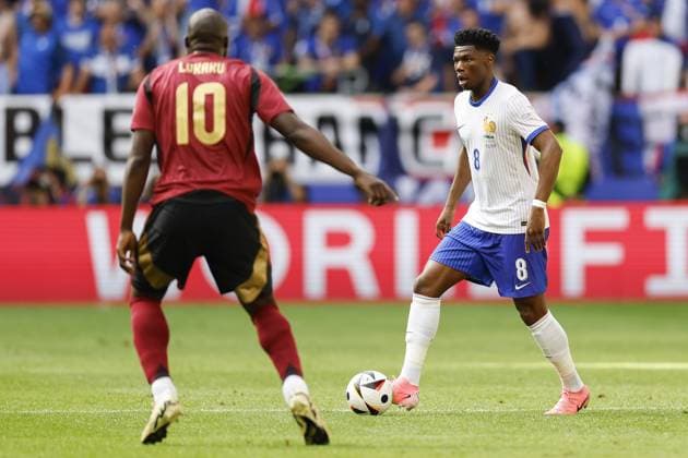 DUSSELDORF, Dusseldorf Arena ,01-07-2024 , European Football Championship Euro2024, round of 16 match no.42 between France and Belgium, France player Aurelien Tchouameni France - Belgium (Euro2024)  x25653482x Copyright: