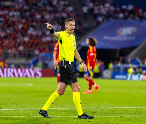 30 06 2024, Football UEFA EURO 2024, Round of 16, Spain Georgia, at Köln Stadion, Referee Francois Letexier FRA