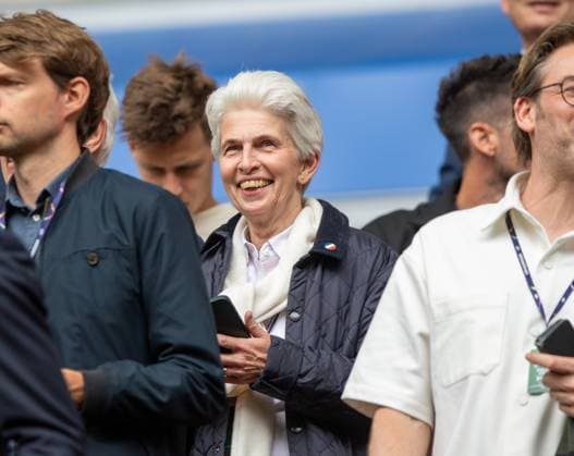 Football, men, season 2023 24, Euro 2024 round of 16 in Düsseldorf, France Belgium, Marie Agnes Strack Zimmermann FDP in the stands, 01 07 2024, Copyright: xSebastianxRäppold MatthiasxKochx