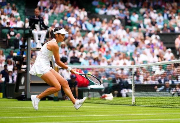 Emma Raducanu during her first round match Wimbledon Tennis Championships, Day 1, The All England Lawn Tennis and Croquet Club, London, UK - 01 Jul 2024  Copyright: xJavierxGarcia Shutterstockx 14565033iv