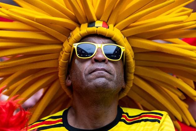 Fan of Belgium, GER, France FRA vs Belgium BEL , European Football Championship, UEFA EURO 2024, Round of 16, 01 07 2024 GER, France FRA vs Belgium BEL , European Football Championship, UEFA EURO 2024, Round of 16, 01 07 2024 Duesseldorf Copyright: xEibner-Pressefoto Memmlerx EP_MMR