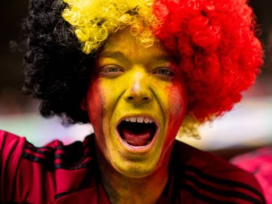 Fan of Belgium, GER, France FRA vs Belgium BEL , European Football Championship, UEFA EURO 2024, Round of 16, 01 07 2024 GER, France FRA vs Belgium BEL , European Football Championship, UEFA EURO 2024, Round of 16, 01 07 2024 Duesseldorf Copyright: xEibner-Pressefoto Memmlerx EP_MMR