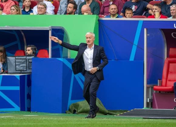 Football, Men, Season 2023 24, Euro 2024 Round of 16 in Düsseldorf, France Belgium, Coach Didier Deschamps France , 01 07 2024, Copyright: xSebastianxRäppold MatthiasxKochx