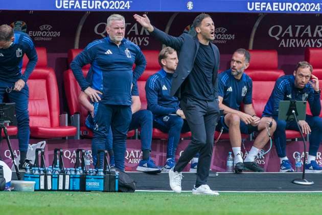 UEFA EURO 2024 France Belgium 01 07 2024 Domenico Tedesco Belgium, Head Coach UEFA EURO 2024 Round of 16 France Belgium Düsseldorf Arena, Düsseldorf on 01 07 2024 Copyright: xBEAUTIFULxSPORTS Meuselx