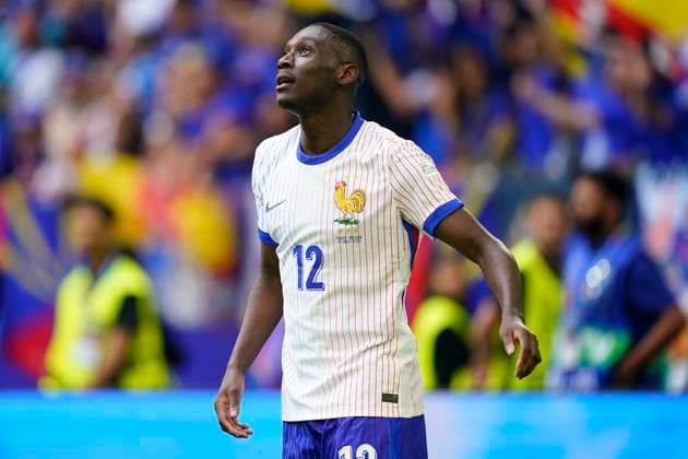 GER: France v Belgium. UEFA EURO, EM, Europameisterschaft,Fussball 2024 Randal Kolo Muani of France celebrates after scoring the 1-0 during the UEFA Euro 2024 match between France and Belgium, Round of 16, played at Dusseldorf Arena on July 1, 2024 in Düsseldorf, Germany. kpng Copyright: xSergioxRuizx xPRESSINPHOTOx PS_240701_FRA_BEL_904