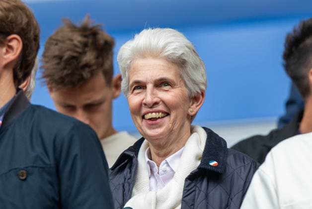 Football, men, season 2023 24, Euro 2024 round of 16 in Düsseldorf, France Belgium, politician Marie Agnes Strack Zimmermann FPD in the stands, 01 07 2024, Copyright: xSebastianxRäppold MatthiasxKochx