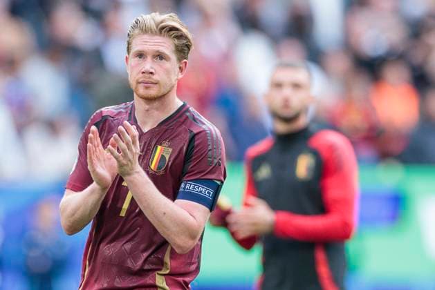 UEFA EURO 2024 France Belgium 01 07 2024 Kevin De Bruyne Belgium, 7 UEFA EURO 2024 Round of 16 France Belgium Düsseldorf Arena, Düsseldorf on 01 07 2024 Copyright: xBEAUTIFULxSPORTS Meuselx