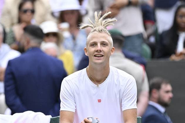 Tennis : Wimbledon 2024 - England - Mark Lajal - Estonie Tennis : Wimbledon 2024 - England - 01 07 2024 ChrysleneCaillaud Panoramic 