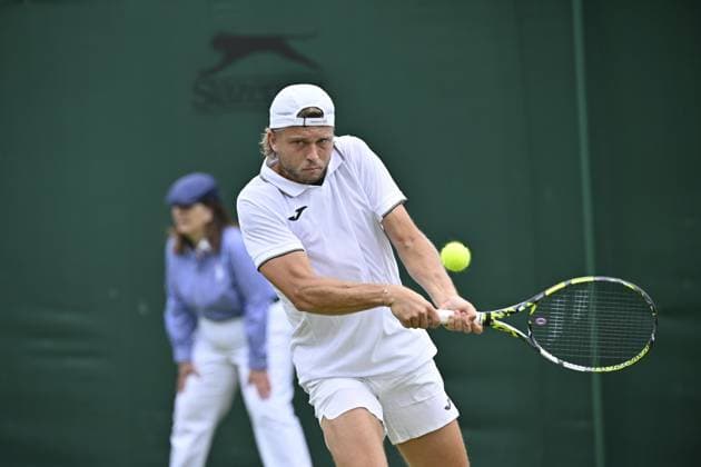 Tennis : Wimbledon 2024 - England - Alexandre Muller - France Tennis : Wimbledon 2024 - England - 01 07 2024 ChrysleneCaillaud Panoramic 