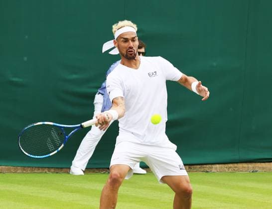 TENNIS - Wimbledon 2024 LONDON,ENGLAND,01.JUL.24 - TENNIS - ATP, Tennis Herren World Tour, Wimbledon, Grand Slam. Image shows Fabio Fognini (ITA).  GEPAxpictures xAlanxGrieves