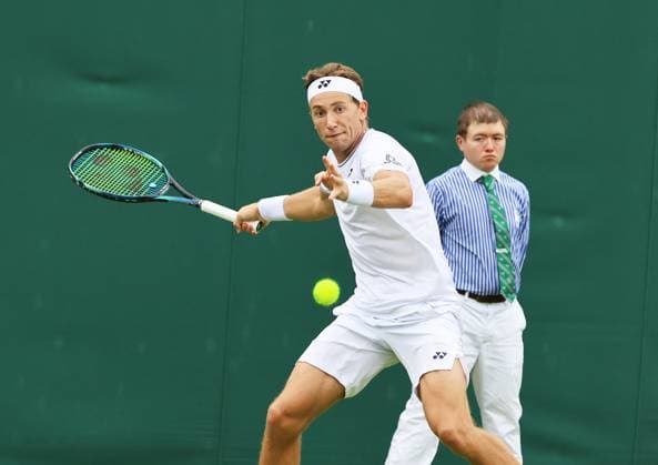TENNIS - Wimbledon 2024 LONDON,ENGLAND,01.JUL.24 - TENNIS - ATP, Tennis Herren World Tour, Wimbledon, Grand Slam. Image shows Casper Ruud (NOR).  GEPAxpictures xAlanxGrieves