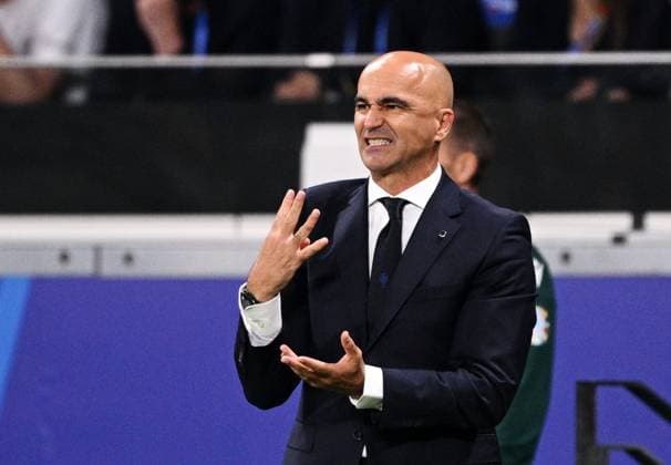 Germany Soccer Euro 2024 Portugal - Slovenia 8720736 01.07.2024 Portugal s head coach Roberto Martinez reacts during the UEFA EURO, EM, Europameisterschaft,Fussball 2024 round of 16 soccer match between Portugal and Slovenia at the Frankfurt Arena in Frankfurt am Main, Germany. Alexey Filippov Sputnik Germany  Copyright: xAlexeyxFilippovx