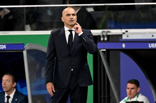 01 07 2024, xjhx, European Football Championship 2024 1 8 Final, Portugal Slovenia emspor, v l Coach Head Coach Roberto Martinez Montoliu Portugal UEFA REGULATIONS PROHIBIT ANY USE OF PHOTOGRAPHS as IMAGE SEQUENCES and or QUASI VIDEO Frankfurt am Main