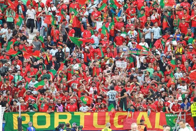 Frankfurt am Main, Hesse, Germany, 01 07 2024 Frankfurt Arena European Football Championship 2024, Round of 16, Portugal Slovenia Portuguese fans Copyright: xdtsxNachrichtenagenturx dts_42889