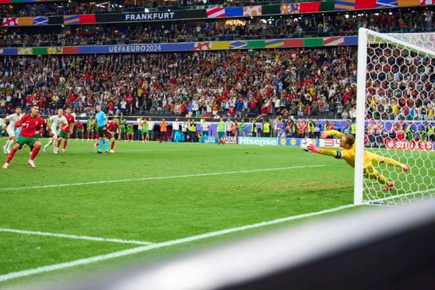 Cristiano RONALDO, Por 7 failed 11m, Jan Oblak, SVN goalkeeper 1 in the best of 16 match PORTUGAL - SLOVENIA of the UEFA European Championships 2024 on Jul 01, 2024 in Frankfurt, Germany.