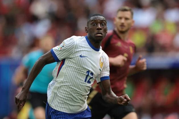 Dusseldorf, Germany, 1st July 2024. Randal Kolo Muani of France during the UEFA European Championships Round of 16 match at Dusseldorf Arena, Dusseldorf. Picture credit should read: Jonathan Moscrop Sportimage EDITORIAL USE ONLY. No use with unauthorised audio, video, data, fixture lists, club league logos or live services. Online in-match use limited to 120 images, no video emulation. No use in betting, games or single club league player publications. SPI-3210-0068