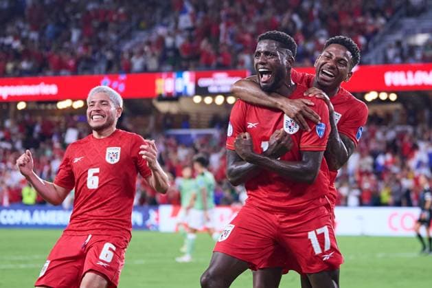 Fußball, Copa America, Bolivien - Panama RECORD DATE NOT STATED Copa America USA 2024 Bolivia vs Panama Jose Fajardo celebrates his goal 0-1 of Panama during the CONMEBOL Copa America 2024 group C match between Bolivia and Panama, at Ioter-Co Stadium, on July 01, 2024 in Orlando, Florida United States. ORLANDO FLORIDA UNITED STATES  Copyright: xJosexLuisxMelgarejox 20240701203223_CA_GC_2024_BOL_PAN_FAJARDO46