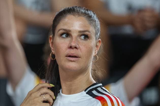 EM 2024: Deutschland - Dänemark am 29.06.2024 in dem BVB Stadion Dortmund in Dortmund Lina Kimmich, die Frau von Joshua Kimmich *** Euro 2024 Germany Denmark on 29 06 2024 at the BVB Stadium Dortmund in Dortmund Lina Kimmich, the wife of Joshua Kimmich MH