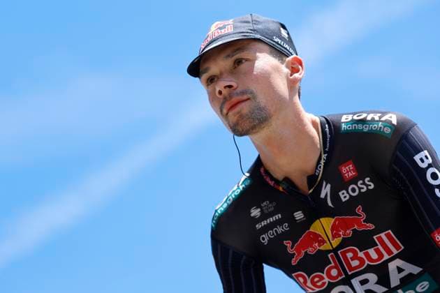Tour de France 2024 - Stage 04 VALLOIRE, FRANCE - JULY 01 : Roglic Primoz (SVN) of BORA - hansgrohe during stage 4 of the 111th edition of the Tour de France 2024 cycling race, a stage of 140 kms with start in Pinerolo and finish in Valloire on July 01, 2024 in Valloire, France, 01 07 2024 Valloire France  Copyright: xJanxDexMeuleneirx
