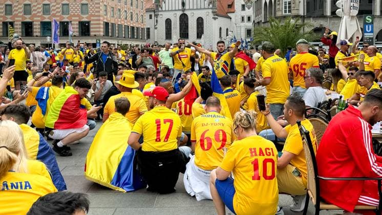 EURO 2024, Romania - Netherlands, Romanian fans in Munich