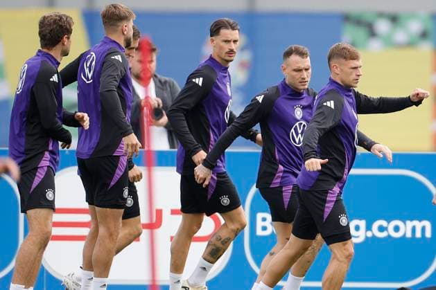Germany s players attend a training session held in Herzogenaurach, on 02 July 2024. Germany will face Spain in the Euro2024 quarter final match on the upcoming 05 July. Training session of Germany !ACHTUNG: NUR REDAKTIONELLE NUTZUNG!  Copyright: xALBERTOxESTEVEZx GRAF606 20240702-55014036819_1