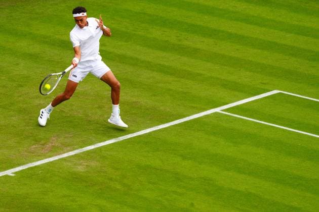 Paul Jubb during his first round match Wimbledon Tennis Championships, Day 2, The All England Lawn Tennis and Croquet Club, London, UK - 02 Jul 2024  Copyright: xJavierxGarcia Shutterstockx 14567681e
